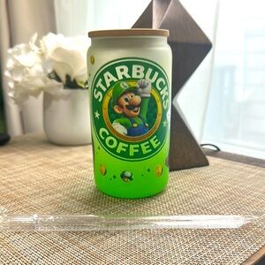 Starbucks Inspired Luigi Green Coffee Tumbler